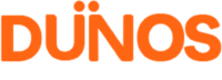 Logo DUNOS (laranja e branco)
